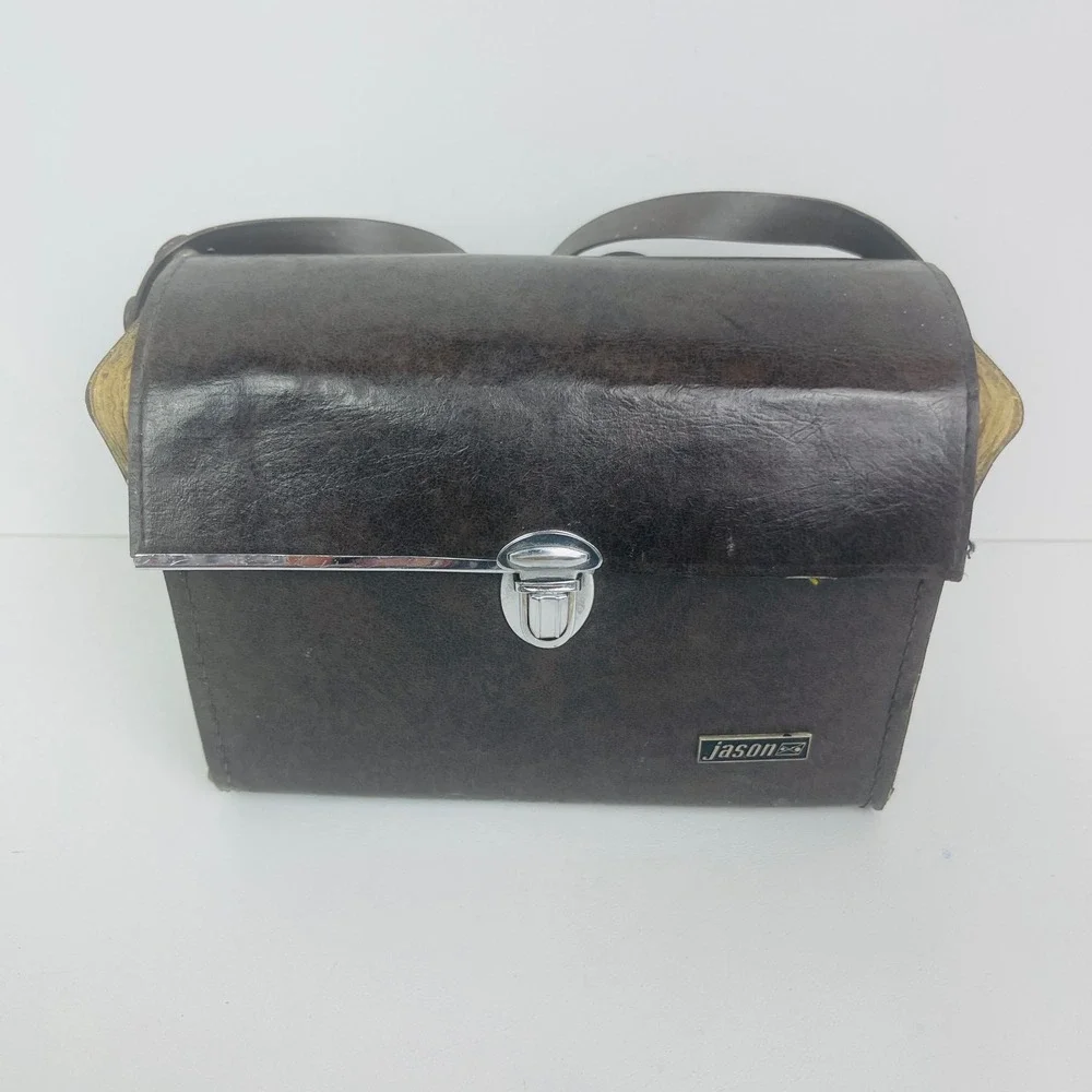 Jason Binoculars Statesman 7x35 Model 138 Brown Extra Wide Angle UVC Good